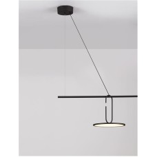 9501209 Висечка светилка 22W Лед 3000К 2600Лм GEA црна NOVA LUCE